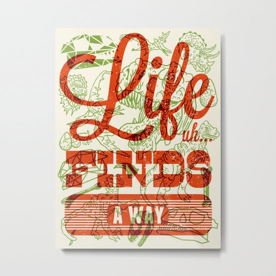 Life Finds A Way Metal Print