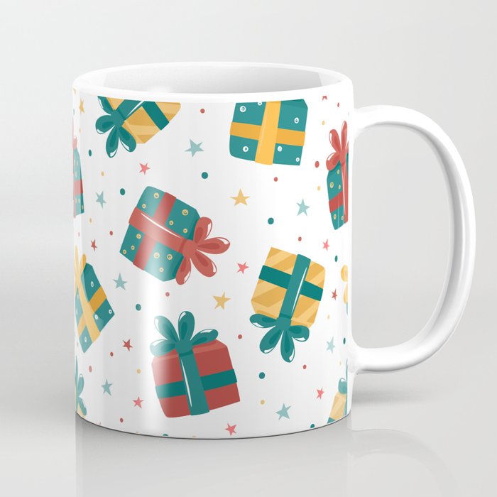 Christmas gifts seamless pattern Coffee Mug