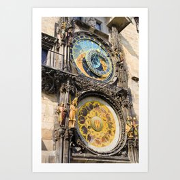 Astronomical Clock in Prague Art Print