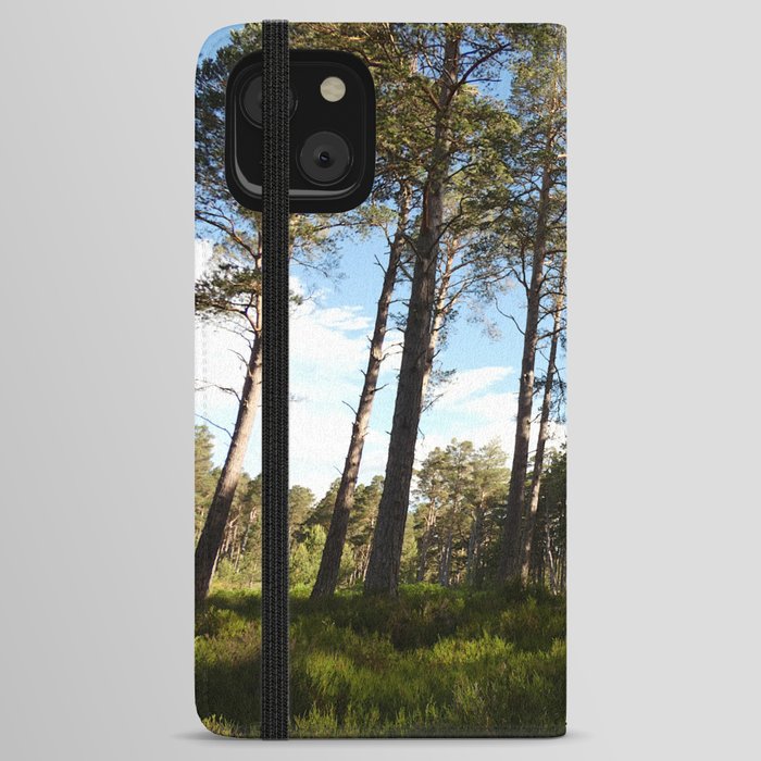 Scottish Highlands Coloured Summer Woodland Scene iPhone Wallet Case