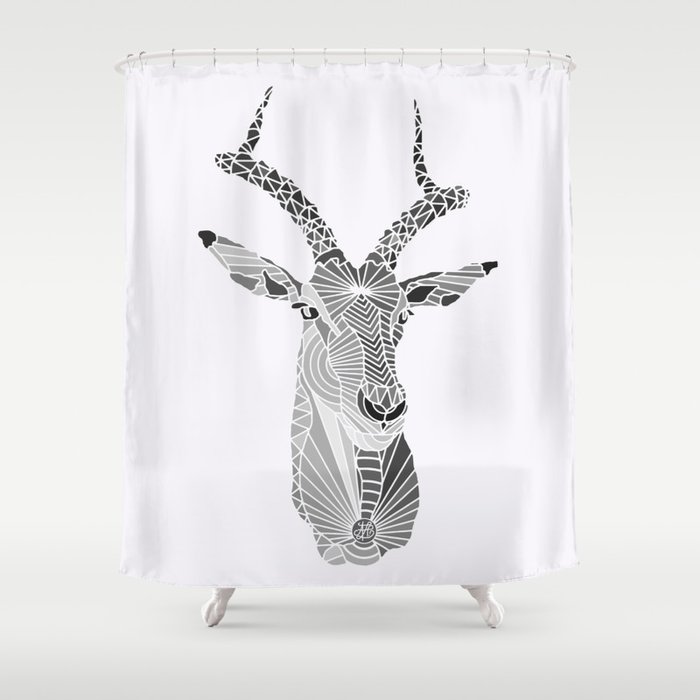 Gray Impala Shower Curtain