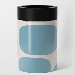 Modernist Spots 249 Blue and Linen White Can Cooler