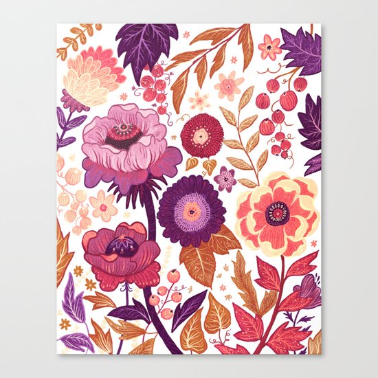 Purple Flowers Canvas Print