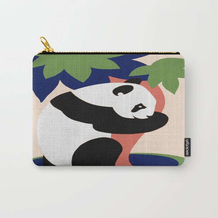 Vintage Panda Tree Hugger Carry-All Pouch