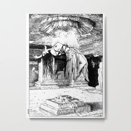 asc 357 - L’élévation (The elevation) Metal Print | Digital, Love, Illustration, Acrylic, Comic, Drawing, Black and White 