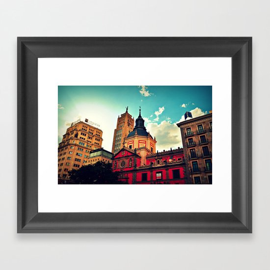 Madrid Sky Framed Art Print