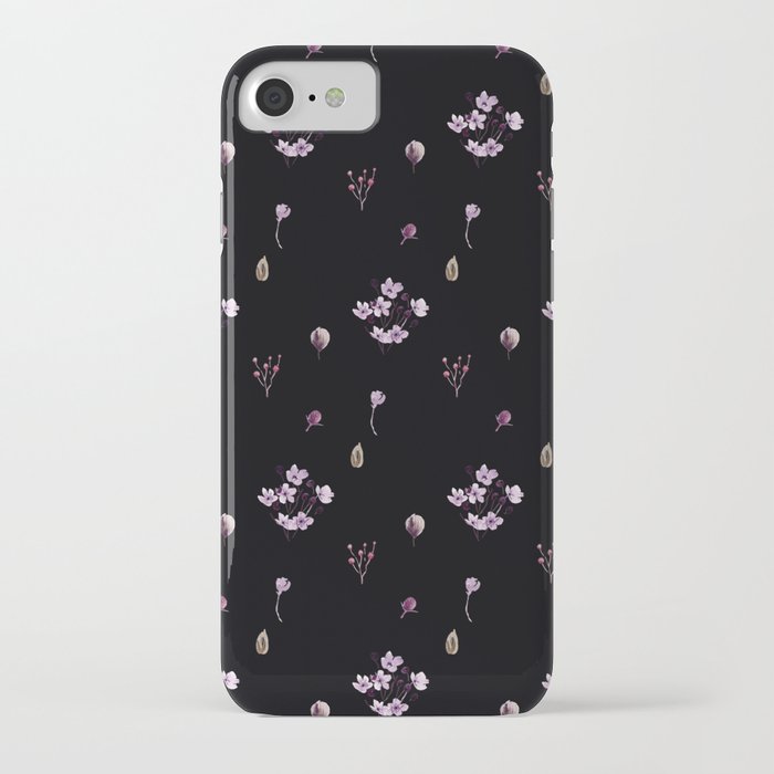 Little bouquets in black iPhone Case
