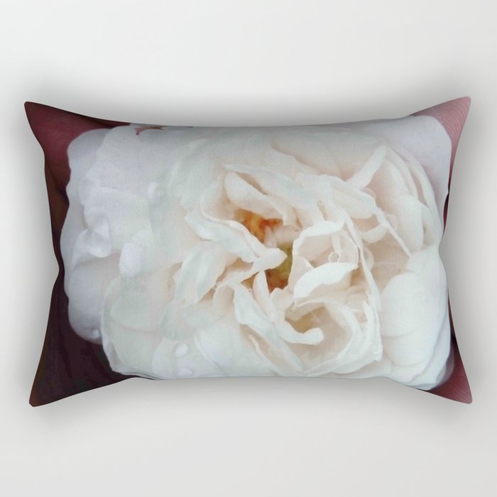 white rose 2 Rectangular Pillow