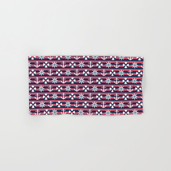 Sailor Stripes Ahoy Hand & Bath Towel