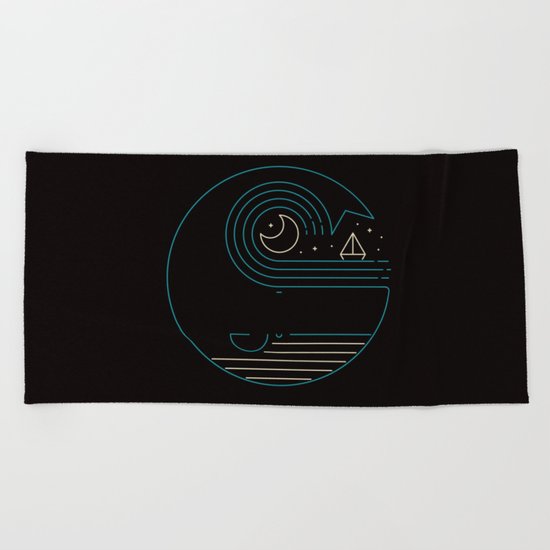 Moonlight Companions Beach Towel