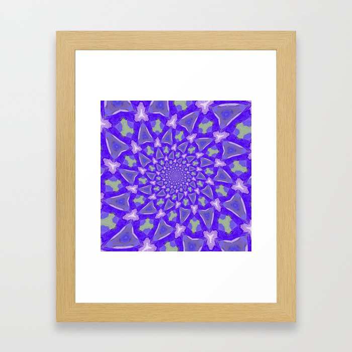 The blue pattern Framed Art Print