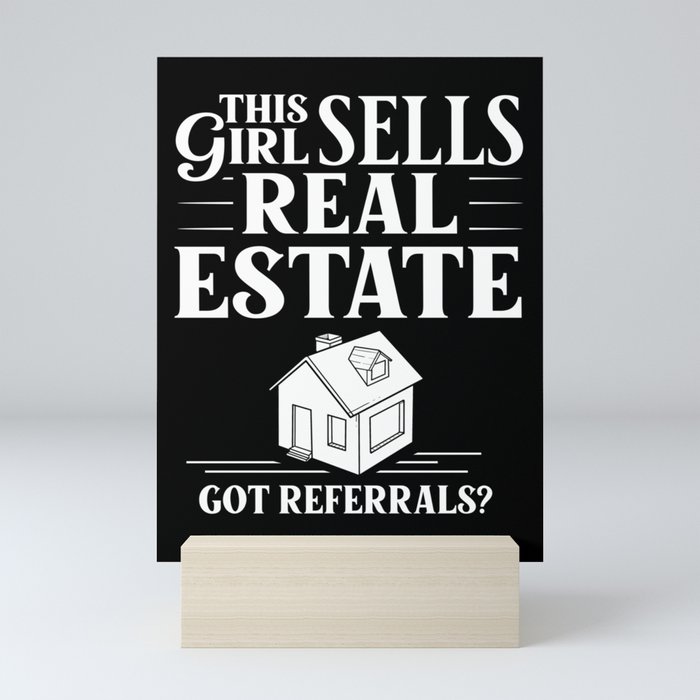 Real Estate Agent Realtor Investing Mini Art Print