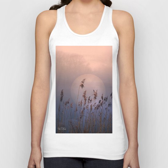 Lake with heart Unisex Tank Top