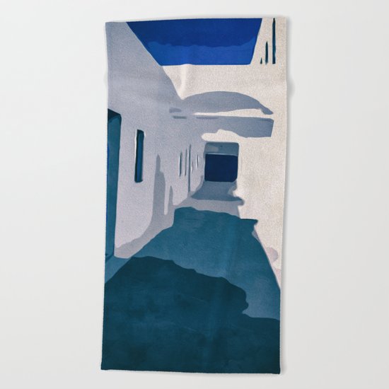 Tunisian Street Beach Towel