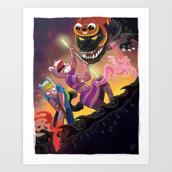 Epic Fan Art Battle Art Print
