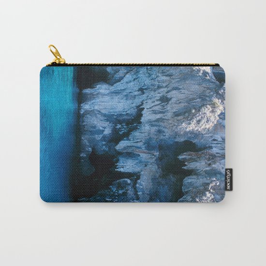 NATURE'S WONDER #3 - BLUE GROTTO #art #society6 Carry-All Pouch