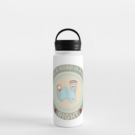 Coffee and road is a human right Water Bottle