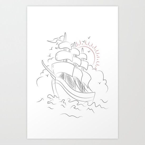 SHIP Art Print