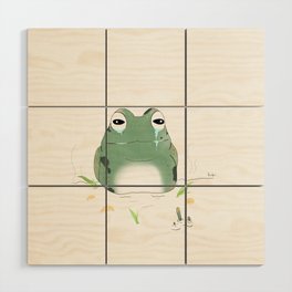 Crying frog Wood Wall Art