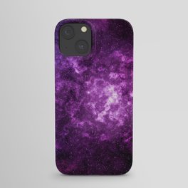 Purple Nebula Space iPhone Case