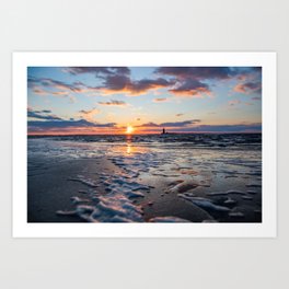 Sunset | The Point at Cape Henlopen State Park - Lewes, Delaware Art Print