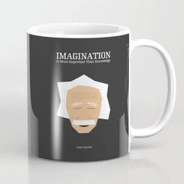 Lab No. 4 - Albert Einstein Inspirational Quotes Typography Poster Coffee Mug