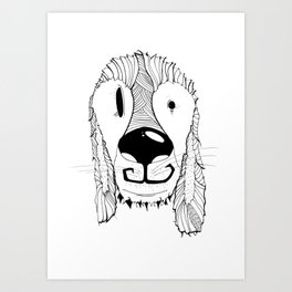 Dog sketch Art Print