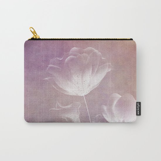 SATIN FLORAL Carry-All Pouch