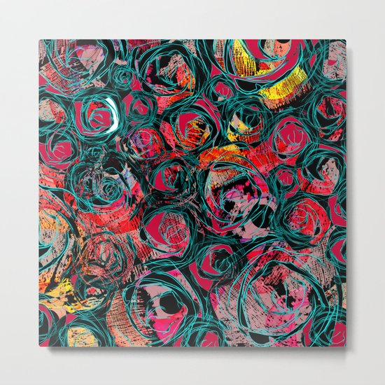 Floral abstract(36). Metal Print