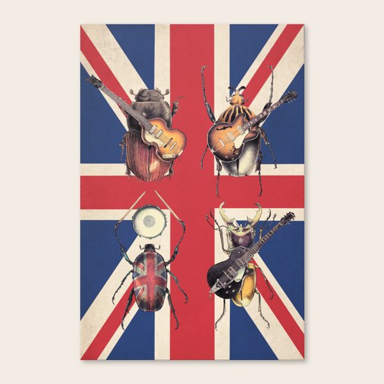 Meet the Beetles (Union Jack Option) Canvas Print