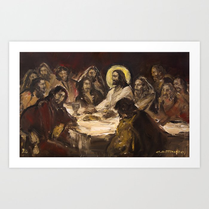 The Holy Supper (The Last Supper) Art Print by CASTRILLO | Society6