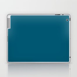 Dark Blue Solid Color Pairs Pantone Lyons Blue 19-4340 TCX Shades of Blue Hues Laptop Skin
