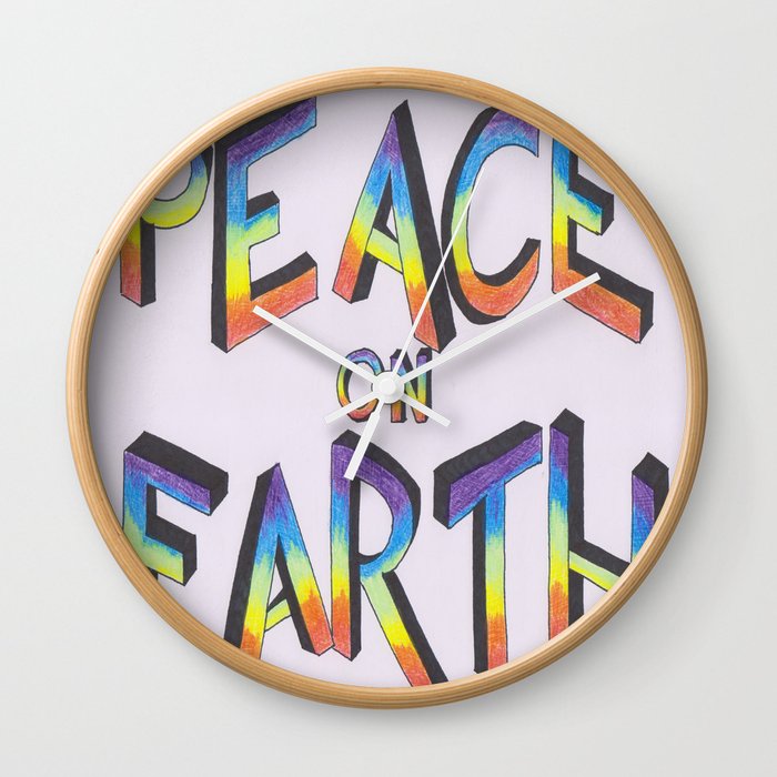 Let there be peace Wall Clock