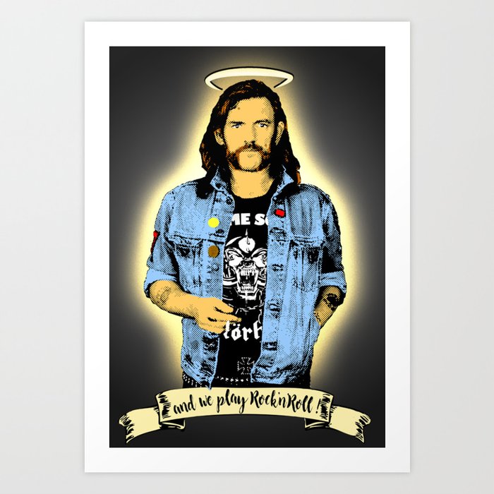 Lemmy Plays Rock N Roll Art Print By Niceguyed Society6 Lemmy Plays Rock N Roll Art Print