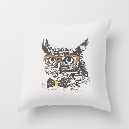 Hipsters are a Hoot Throw Pillow