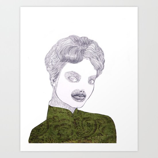 Epilation Mask Art Print