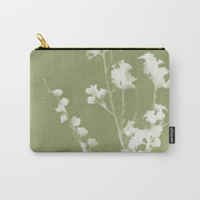 Monograph, Green Flowers Carry-All Pouch