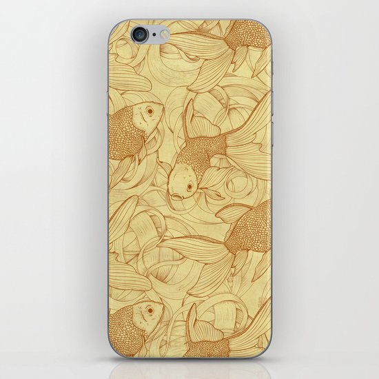 Vintage Goldfishes II iPhone & iPod Skin