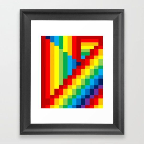 Fuzz Line #3 Framed Art Print