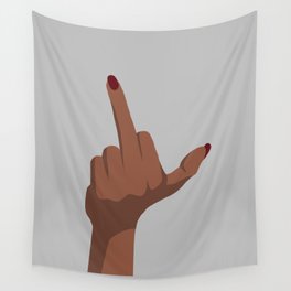 Middle finger modern Wall Tapestry