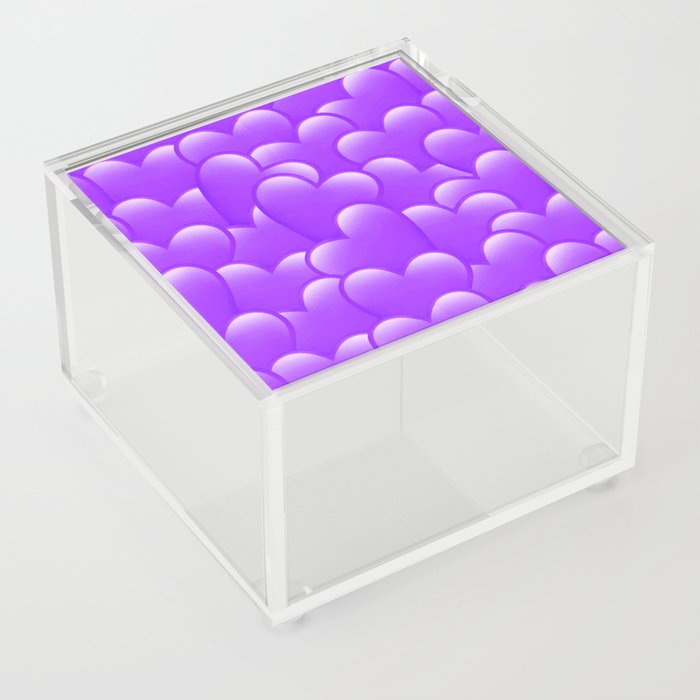 Sending Love-Purple Heart Acrylic Box