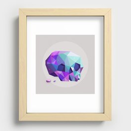 crystal skull Recessed Framed Print