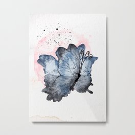 Healed by Blue Butterflies Metal Print