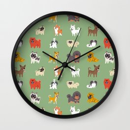 ASIAN DOGS Wall Clock