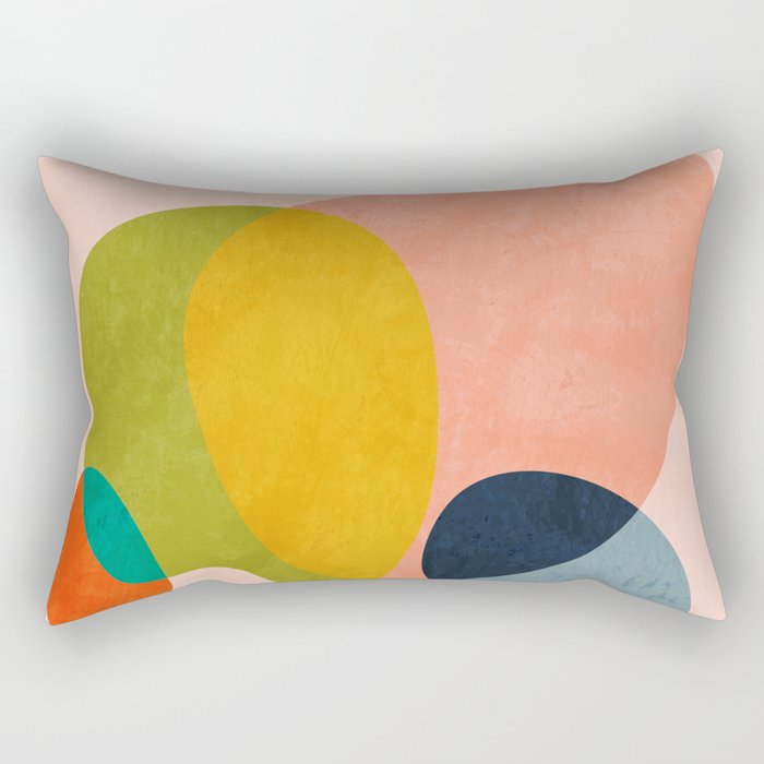 pink shape Rectangular Pillow