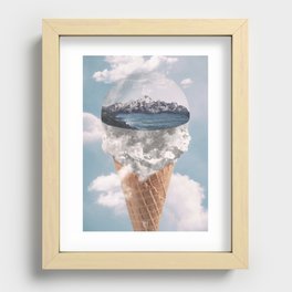 Cloud flavour ice cream Recessed Framed Print