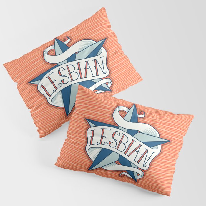 Lesbian Nautical Star Pillow Sham