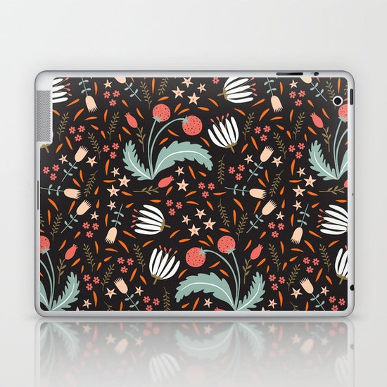Floral Fusion Laptop & iPad Skin