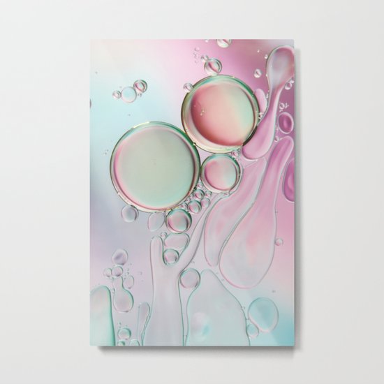 Girly Girly Bubble Abstract Metal Print