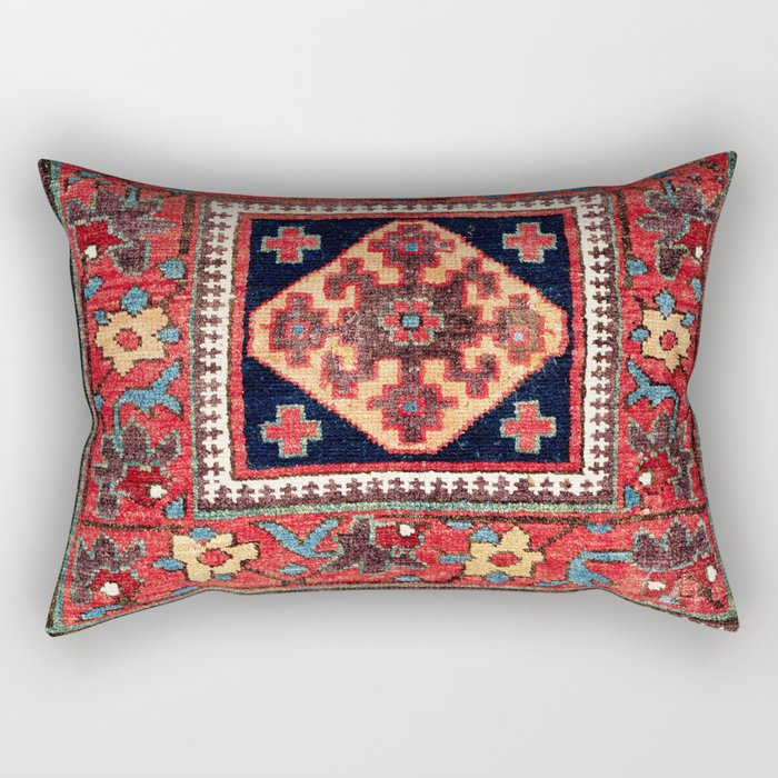 Kurdish Azerbaijan Northwest Persian Bag Face Print Rectangular Pillow